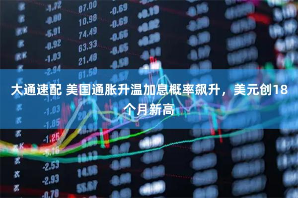 大通速配 美国通胀升温加息概率飙升,美元创18个月新高